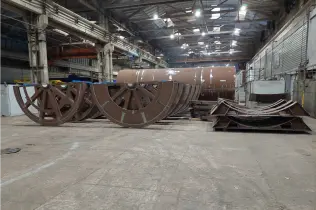 Segmentos de flange do Modular Reel na fábrica